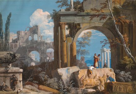Marco Ricci (Belluno 1676-Venice 1730) - A Classical Ruin Capriccio - RCIN 406907 - Royal Collection