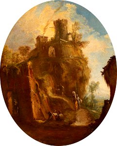 Marco Ricci (1676-1730) (style of) - Dramatic Capriccio Landscape - 1530076.2 - National Trust