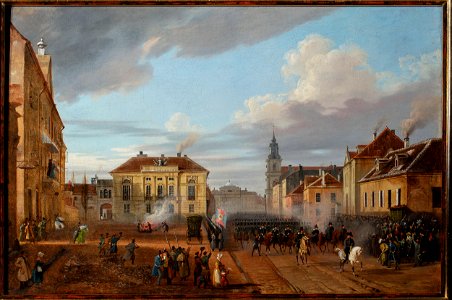 Marcin Zaleski - Return of the Polish troops from Wierzbno - MP 4882 - National Museum in Warsaw