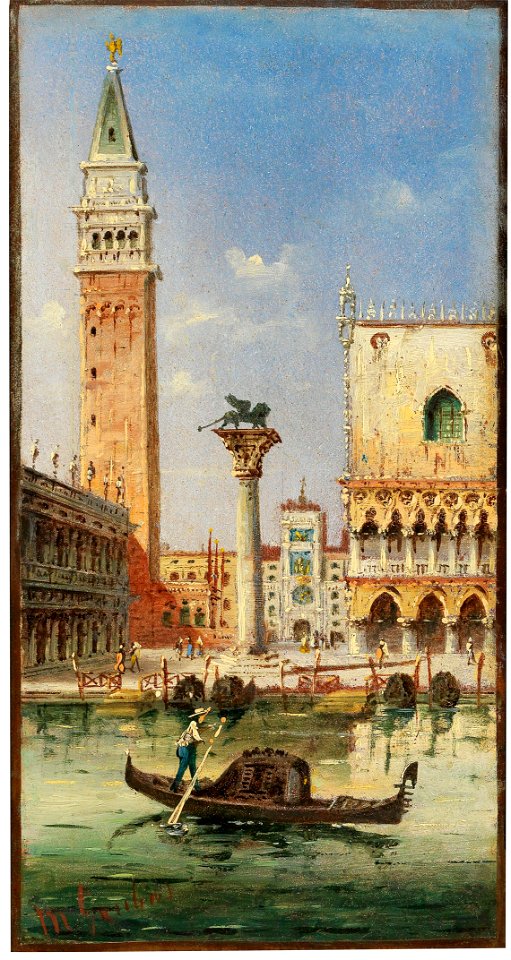 Marco Grubacs - Venice, a view of St Mark’s Column and the Campanile