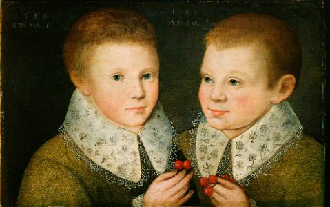 Marcus Gheeraerts the younger (1561-1562-1635-1636) - Portrait of Two Brothers - 1931P734 - Birmingham Museums Trust