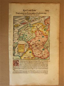Map of Friesland 1600. Free illustration for personal and commercial use.