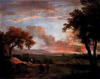 Marco Ricci - Southern Landscape at Twilight - WGA19407