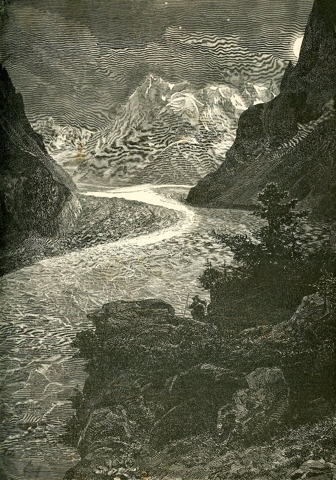 Mare di ghiaccio (Mer de glace) del monte Bianco