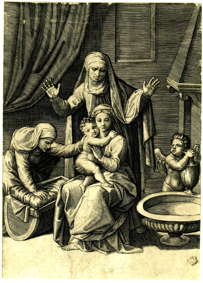 Marco da Ravenna - The Virgin holding the Christ Child, H,1.54