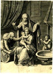 Marco da Ravenna - The Virgin holding the Christ Child, H,1.54