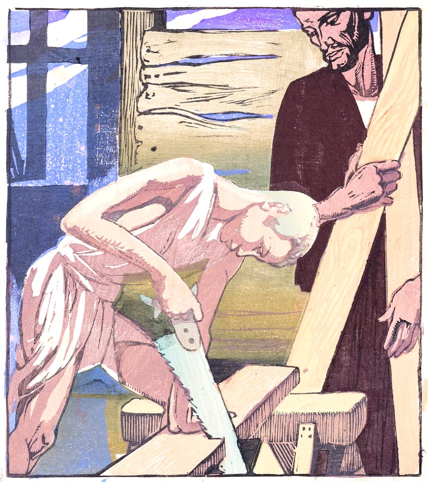 Margery Allington Royds - Royds-98366 - Christ in the Carpenters Shop
