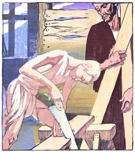 Margery Allington Royds - Royds-98366 - Christ in the Carpenters Shop