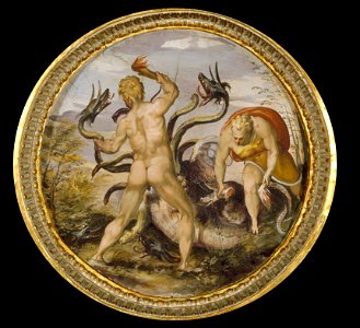Marco Marchetti from Faenza - Hercules and the hydra from Lerna - Google Art Project