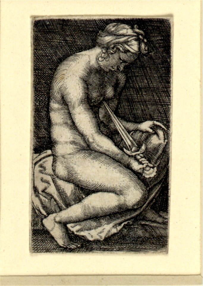 Marco Dente - Kopie nach - Der Selbstmord der Lukretia, DG19261718a