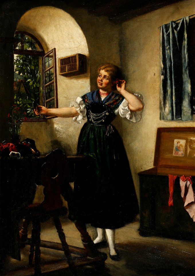 Margarete Pfeifer Mädchen in Tracht 1883
