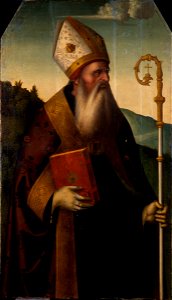 Marco Palmezzano - Bishop Saint - 1938.88 - Fogg Museum