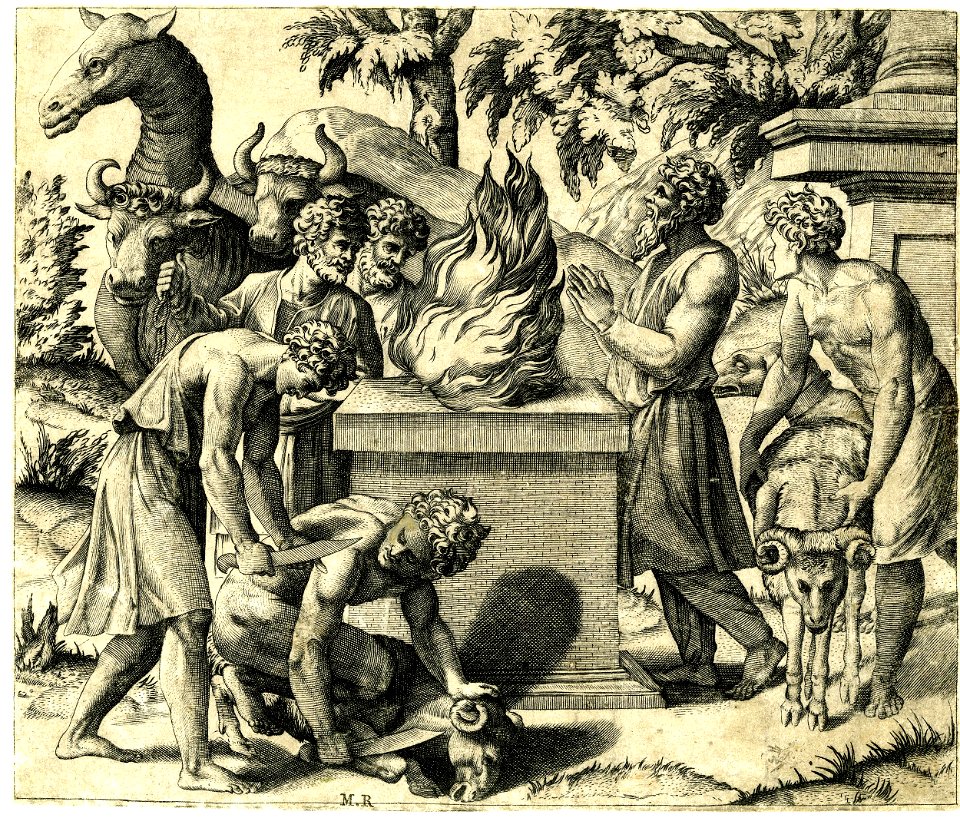 Marco da Ravenna - The Sacrifice of Noah, H,1.10
