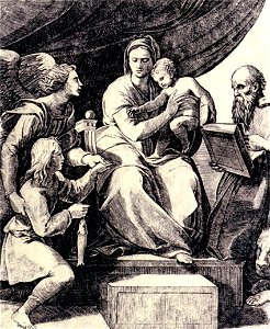 Marco Dente Da Ravenna - Madonna of the Fish - WGA06303