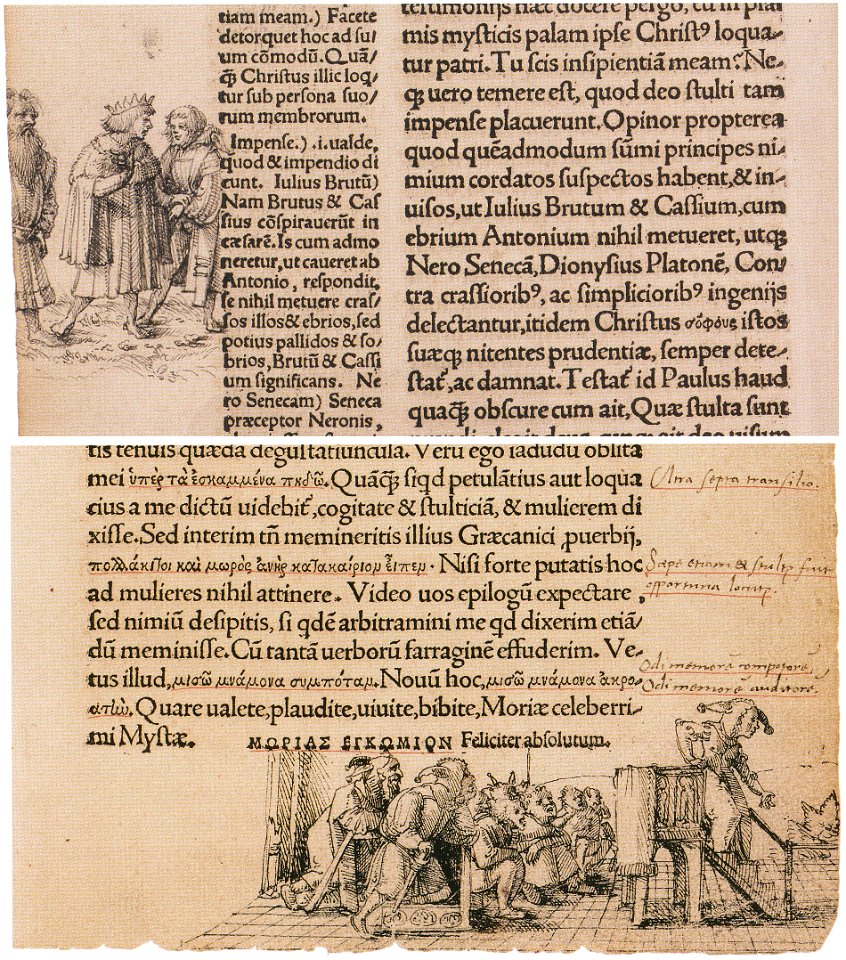 Marginal Drawings for The Praise of Folly (5), by Hans Holbein the Younger