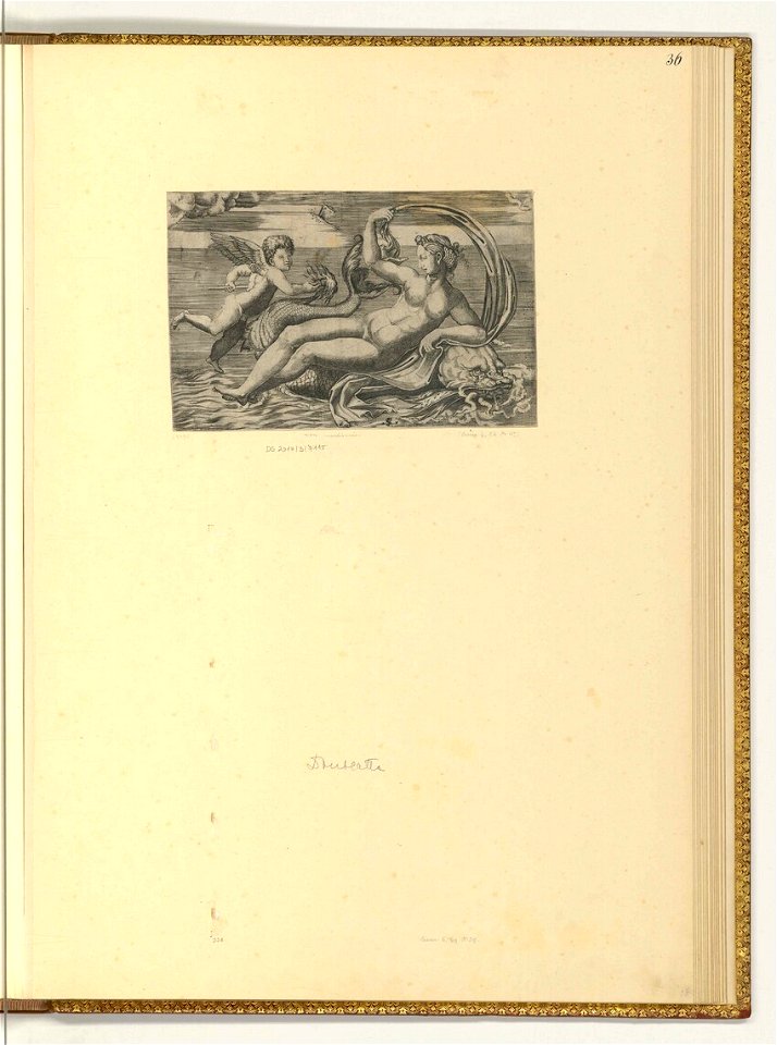 Marco Dente - Venus und Amor auf einem Delfin, ItI2136