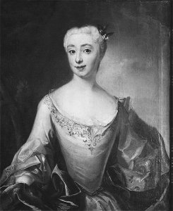 Maria Eleonora Stralenberg, 1719-1761, gift med Karl Mårten Fleetwood (Johan Henrik Scheffel) - Nationalmuseum - 38933