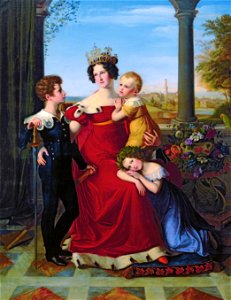 Maria Anna of Hesse-Homburg, Princess of Prussia with her children