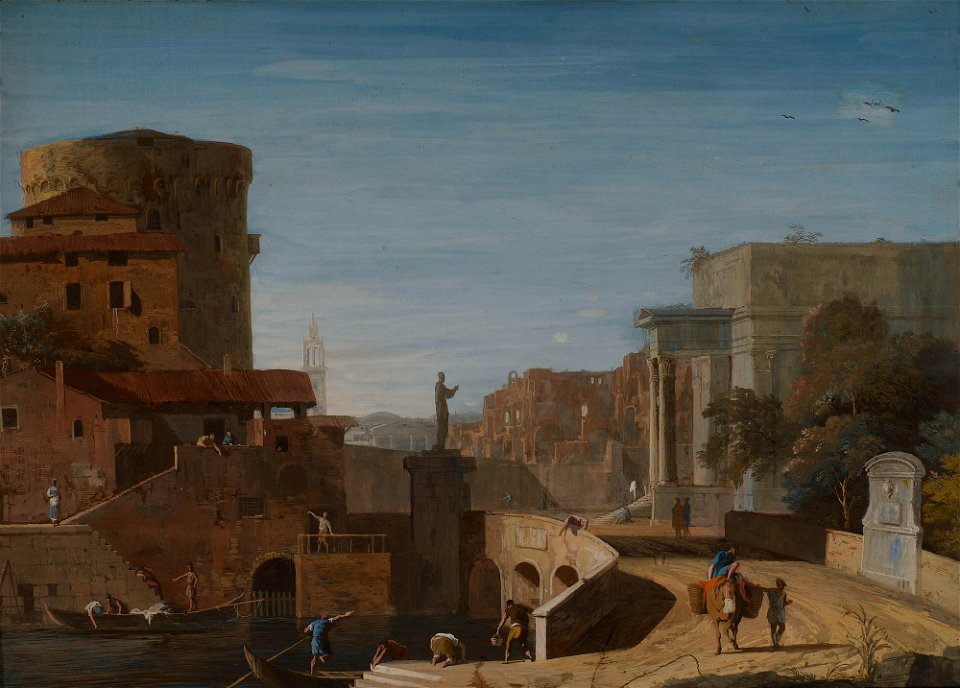 Marco Ricci (Belluno 1676-Venice 1730) - An Italian Town Caprice - RCIN 404091 - Royal Collection
