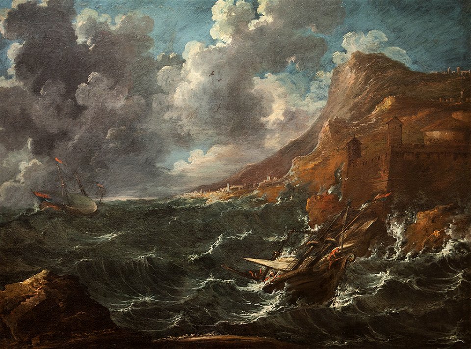 Marco Ricci - Ships in a Gale - 70.44 - Indianapolis Museum of Art