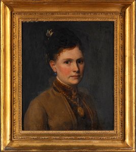 Maria Agnes Claesson (1843- efter 1903), gift med konstnären Edvard Perséus (Edvard Perséus) - Nationalmuseum - 129593