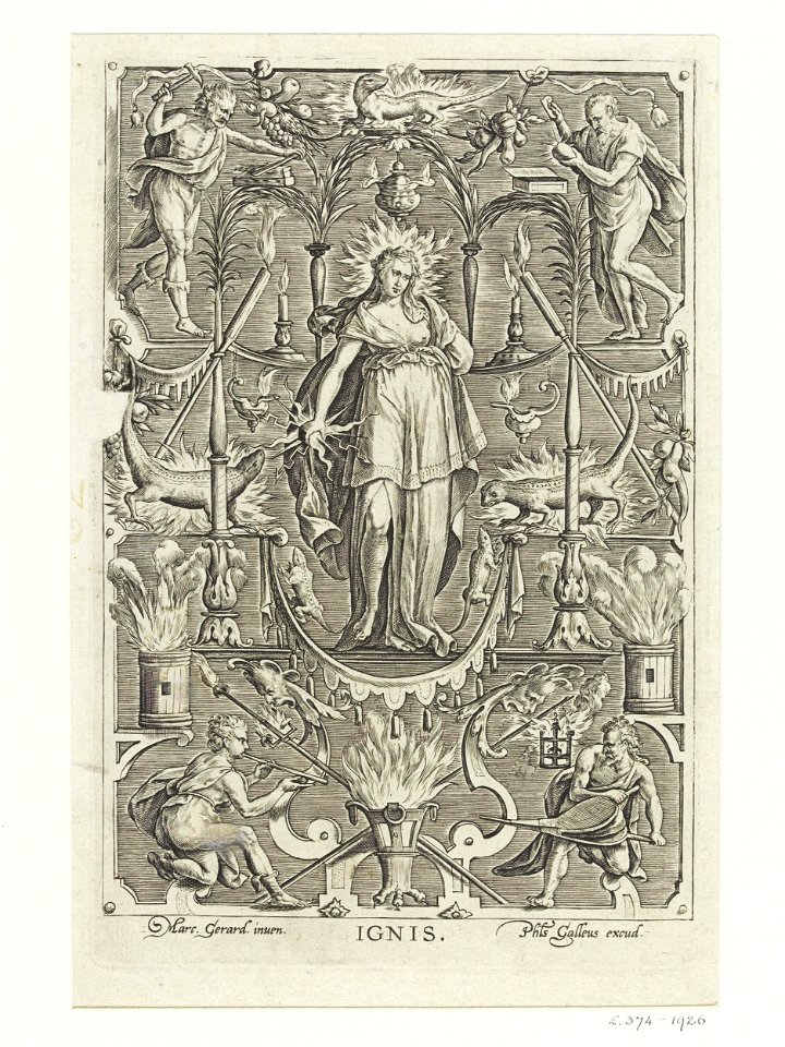 Marcus Gheeraerts I - The four elements - Fire