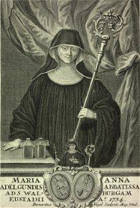 Maria Anna Adelgundis abbess of St. Walburg Abbey of Eichstätt in 1734