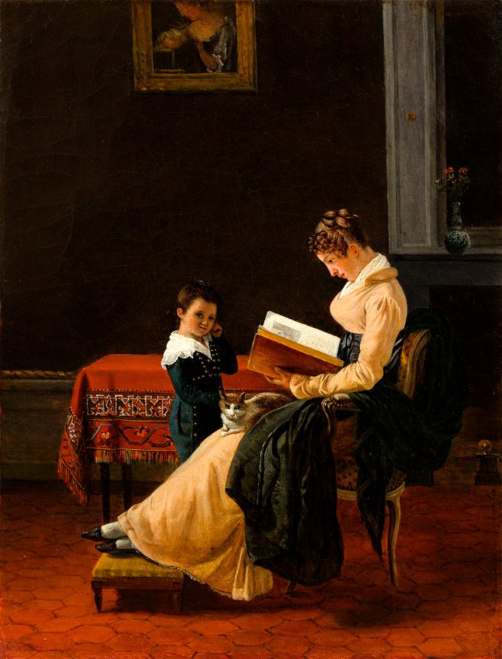 Marguerite Gerard - The Reader, circa 1817 (Barber Institute of Fine Arts)