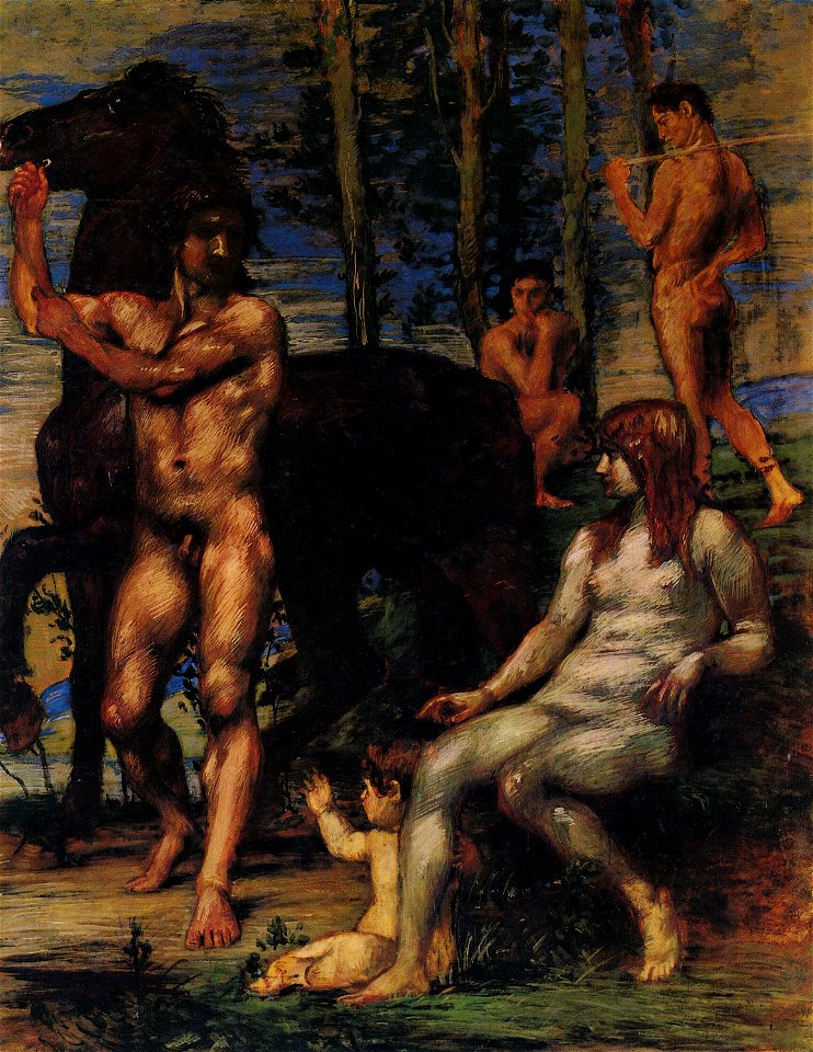 Hans von Marées - Pferdeführer und Nymphe