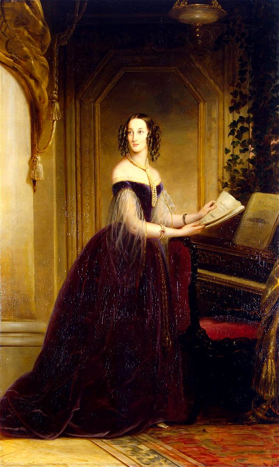 Maria Nikolaievna of Leuchtenberg by C.Robertson (1841, Hermitage)