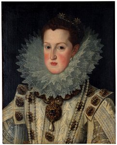 Margarita de Austria, reina de España (Museo del Prado). Free illustration for personal and commercial use.