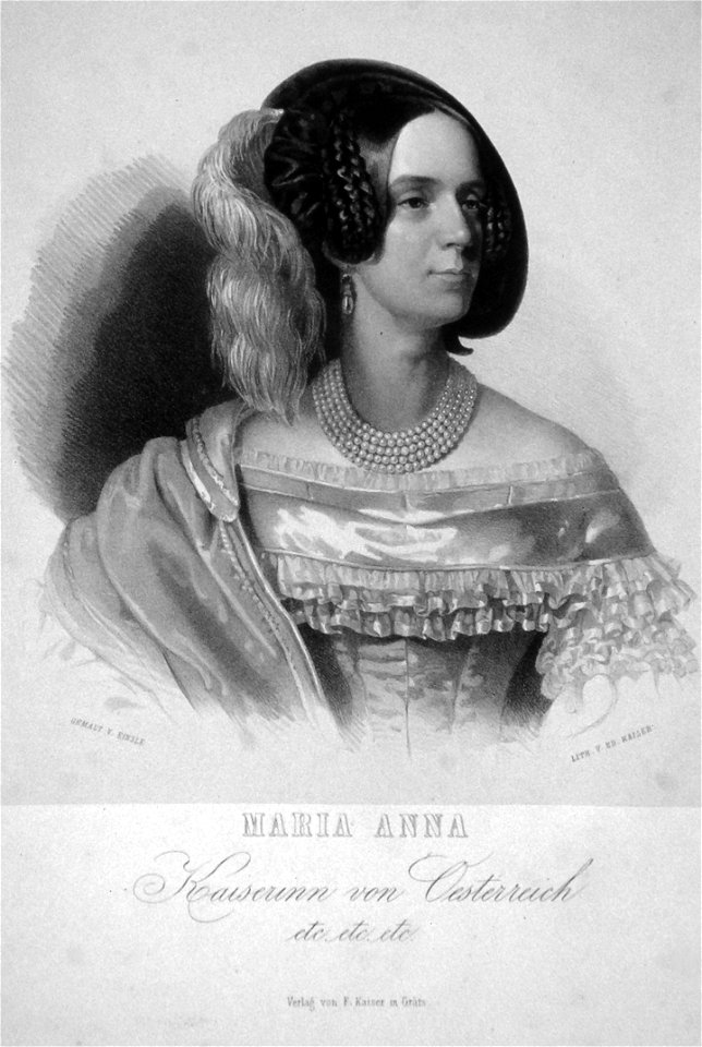Maria Anna von Savoyen Litho
