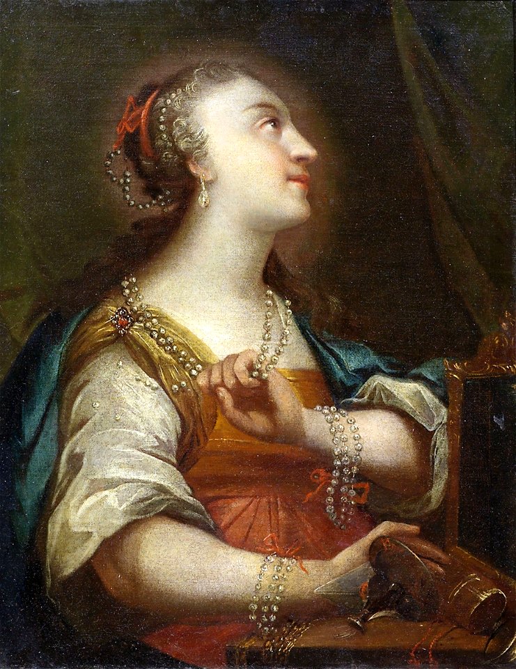 Maria Magdalena legt ihren Schmuck ab Süddeutschland 18 Jh