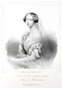 Maria Michailovna by Smirnov after T.Neff (1840s)