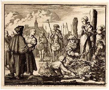 Maria van Beckum en haar schoonzuster Ursel te Delden verbrand, objectnr A 41900