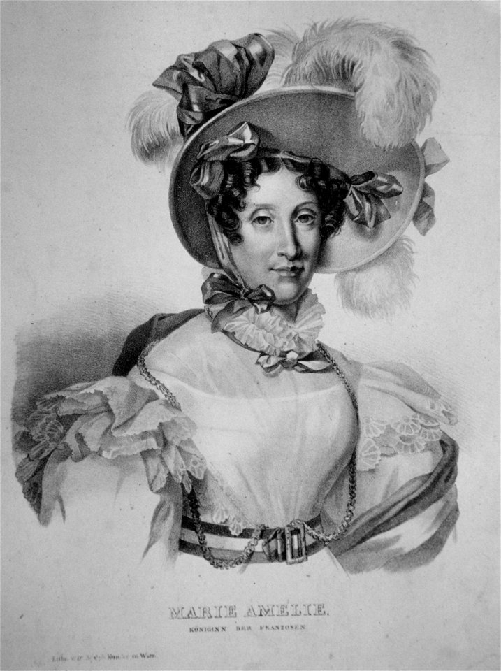 Maria Amalia von Neapel-Sizilien Litho