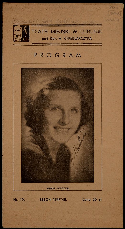Maria Górecka - plakat