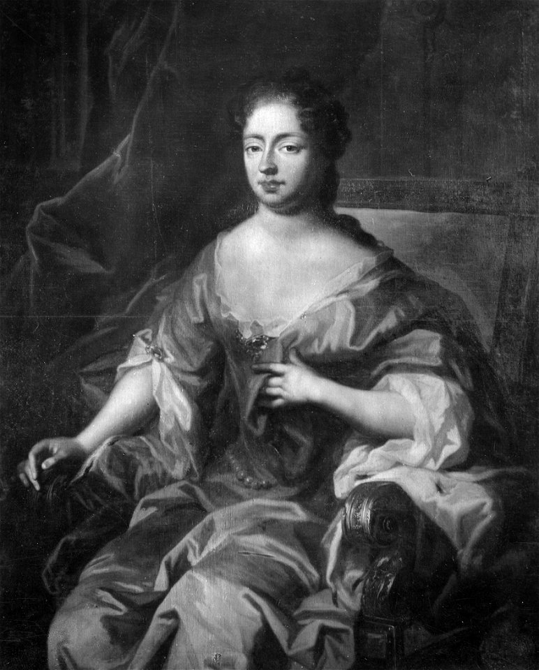 Maria Amalia,1653-1711, prinsessa av Kurland lantgrevinna av Hessen-Kassel - Nationalmuseum - 15543. Free illustration for personal and commercial use.