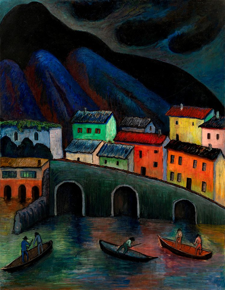 Marianne von Werefkin - Nighttime Fishing in Ascona