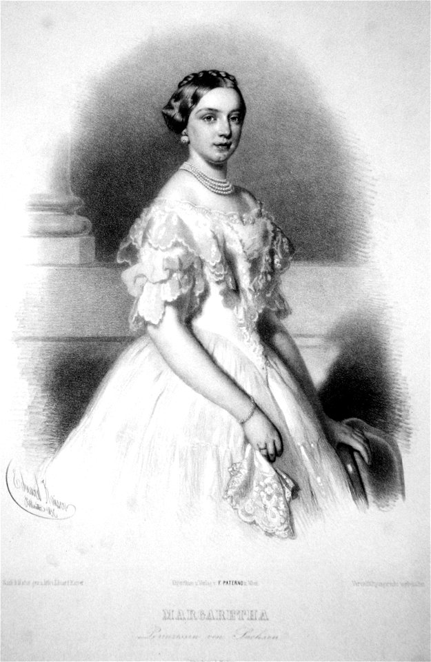 Margarethe von Sachsen Litho