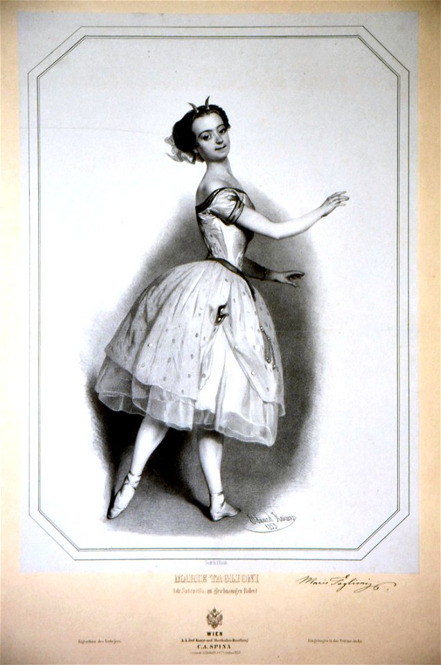 Maria Taglioni die Jüngere Litho