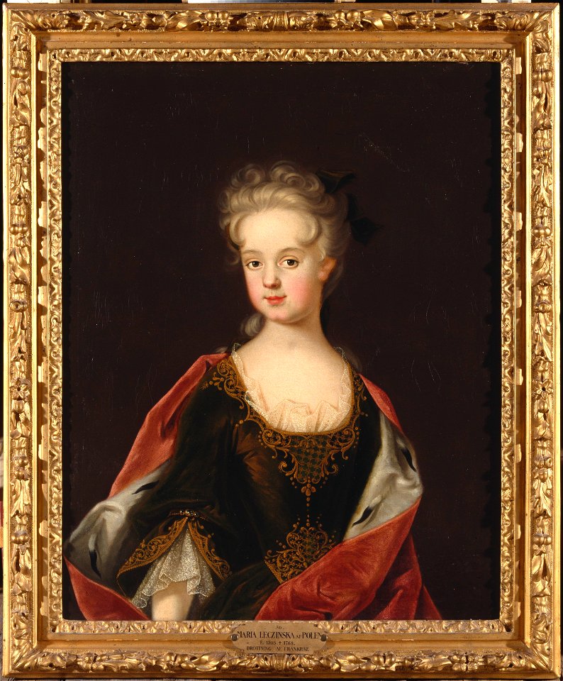Maria Leszczynska, drottning av Frankrike (Johan Starbus) - Nationalmuseum - 14699. Free illustration for personal and commercial use.