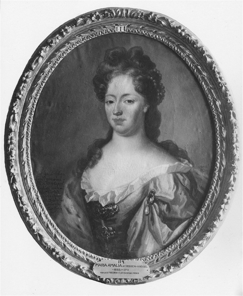 Maria Amalia, 1653-1711, prinsessa av Kurland lantgrevinna av Hessen-Kassel - Nationalmuseum - 14783