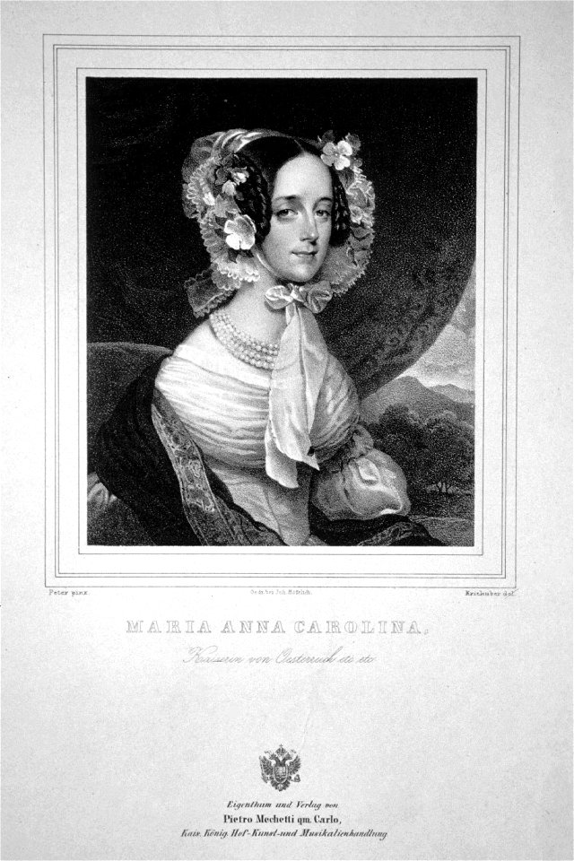 Maria Anna von Savoyen-Sardinien Litho 01