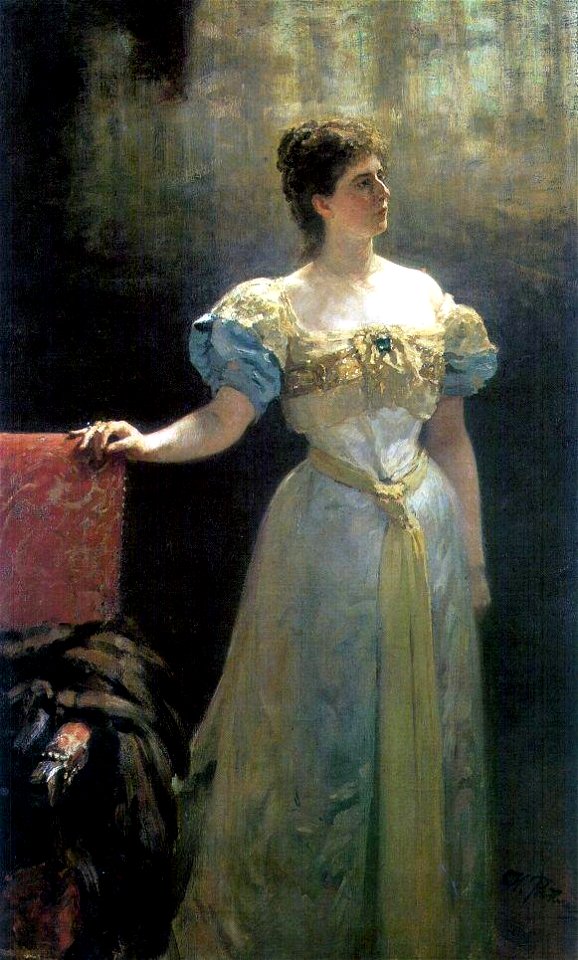 Maria Tenisheva by I.Repin (1896, Brodsky's apartment)