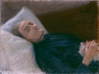 Maria Wiik - Old Woman in Her Sickbed
