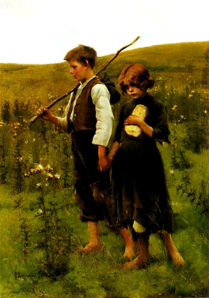 Marianne Stokes - On the Way to the Fields