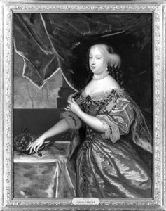 Maria Teresia, 1638-1683, infantinna av Spanien - Nationalmuseum - 15830. Free illustration for personal and commercial use.