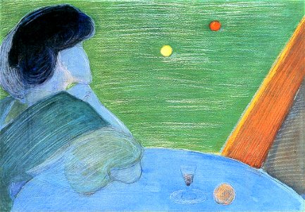 Marianne von Werefkin - Woman with Billiards Table