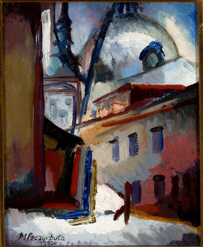 Marian Szczyrbuła - Architecture of a small town - MPW 566 MNW - National Museum in Warsaw